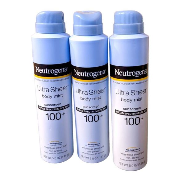 neutrogena ultra sheer body mist sunscreen broad spectrum spf 100